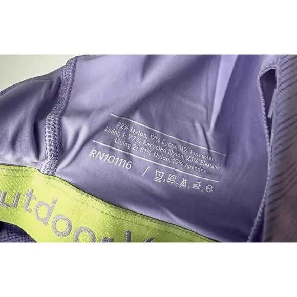Outdoor Voices Tech Sweat Criss Cross Wisteria Purple Size XS Adjustable - Picture 4 of 7
